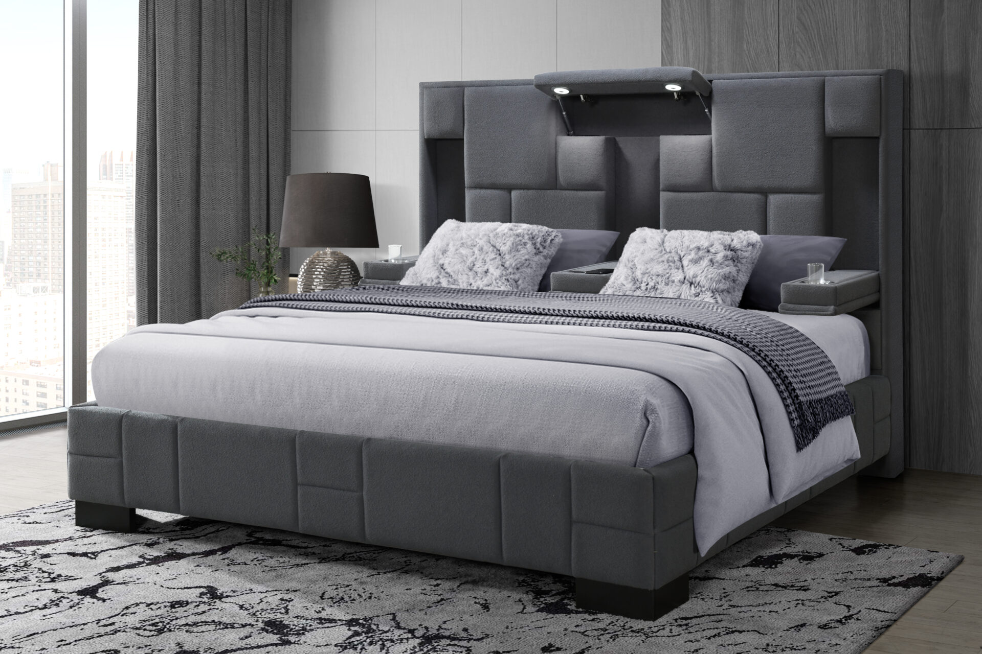 OSCAR-DARK GREY 8-KBG-WITHOUT WOOD TRIM