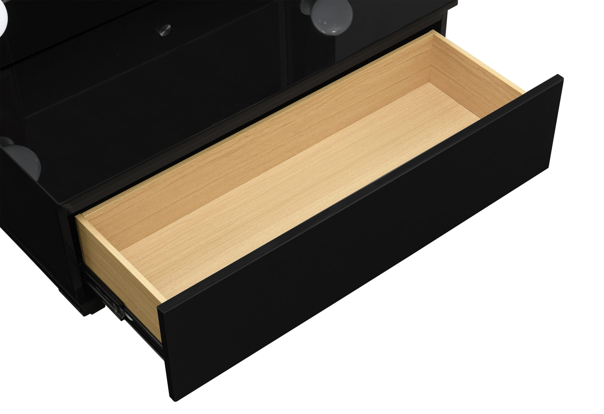 ELLA BLACK VANITY BLACK Drawer Storage