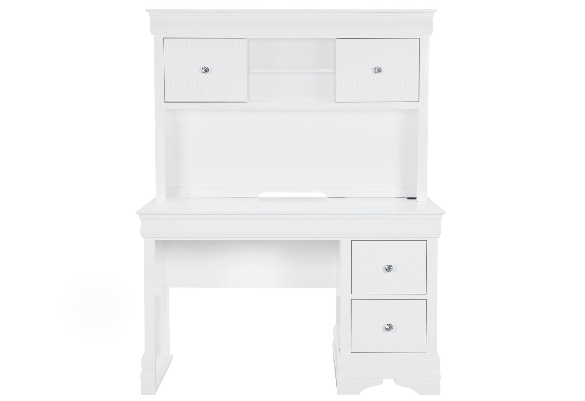 POMPEI-METALLIC-WHITE-DESK HUTCH