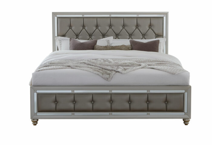 RILEY SILVER KING BED