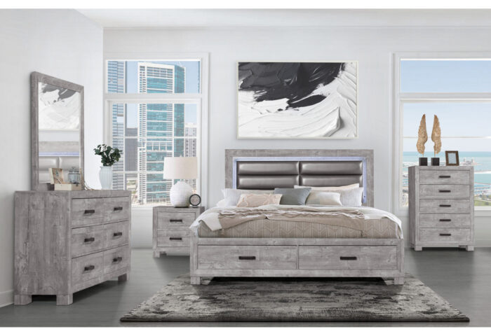 NOLAN GREY KING BED GROUP