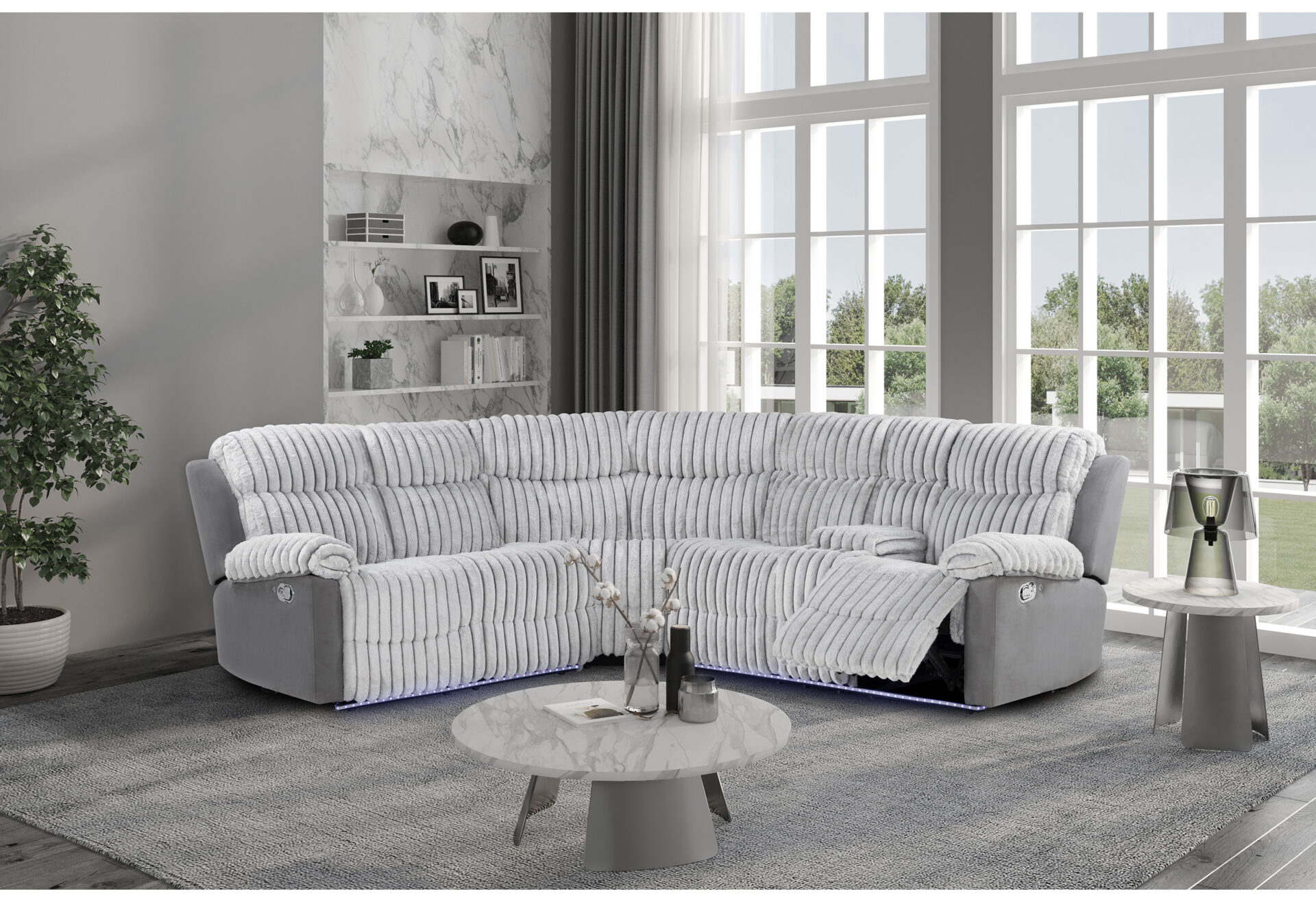 U6028 Grey Sectional RSC - 2.19.25