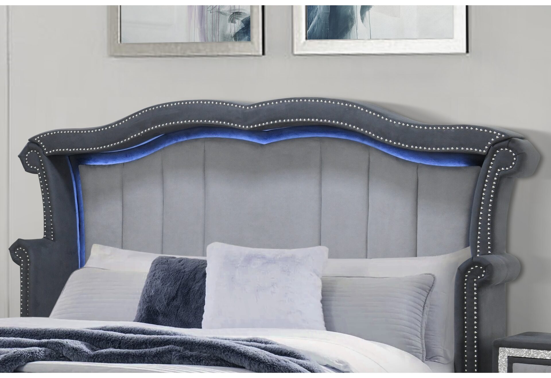 VANNA-DARK GREY- HEADBOARD DETAIL